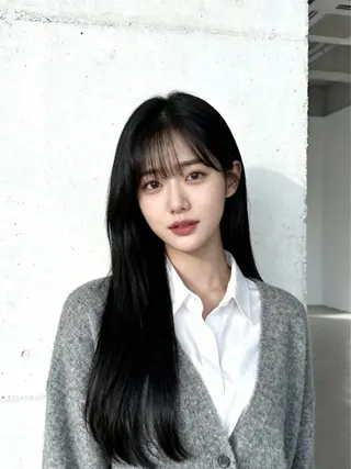 ロング カラー 韓国レイヤーカット 🫧大阪梅田レイヤーのヘアスタイル