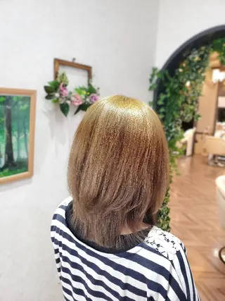 ミディアム カラー Dr's Salon LAB所属・小島　崇義 ブリーチお任せ下さいのヘアスタイル