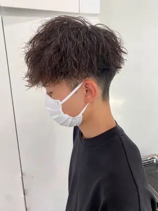 パーマ メンズ 大人っぽ♡上品な暖色 ♡ブリーチなし♡のヘアスタイル