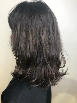 セミロング カラー メンズヘア特化 崎田 成人のヘアスタイル