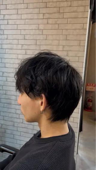 ミディアム パーマ メンズ 海外風メンズ🇺🇸 💈N.Yuto💈のヘアスタイル