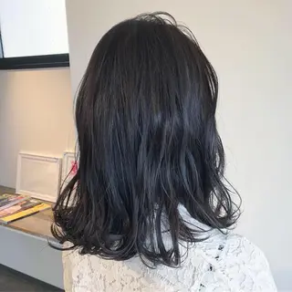 セミロング ハイトーン/レイヤー /ケアブリーチ石川治のヘアスタイル