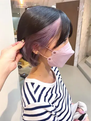 ミディアム カラー Masena所属・💎韓国風レイヤー /ボブ💎Namiのヘアスタイル