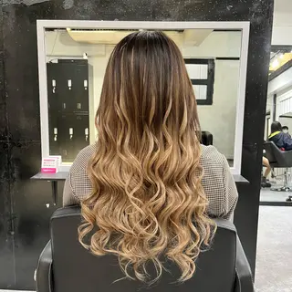 ロング Yu シールエクステのヘアスタイル