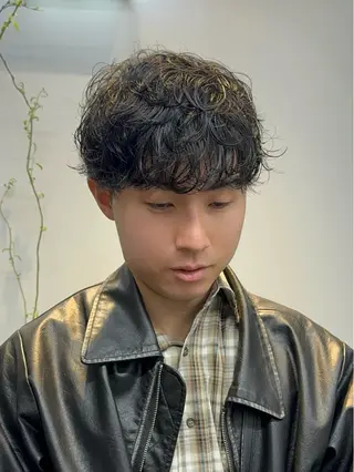 ショート パーマ メンズ ニュアンスパーマ/ 韓国ヘア/natsuのヘアスタイル