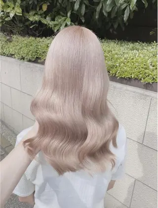 ロング カラー メンズモテパーマ💙 fuwaのヘアスタイル