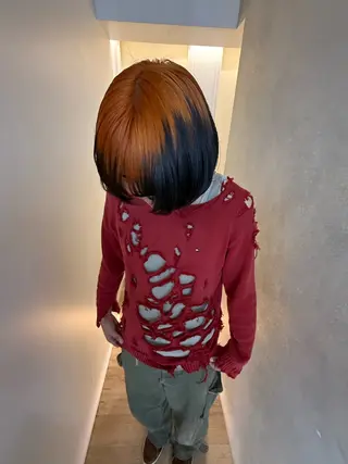 ショート カラー ハイトーン/デザイン 🪐·˚⌖MIHOのヘアスタイル