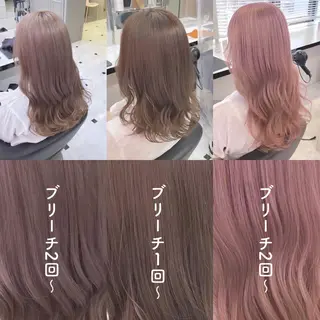 セミロング カラー ヘアアレンジ 透明感/艶髪/💖 トレンドスタイル💖のヘアスタイル