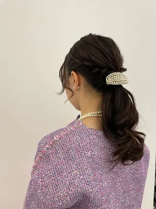 ロング ヘアアレンジ CARELLY 流山おおたかの森所属・CARELLY Rukaのマツエク・マツパデザイン