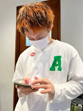 ショート カラー メンズ メンズパーマの達人 🌟川内絵人のヘアスタイル