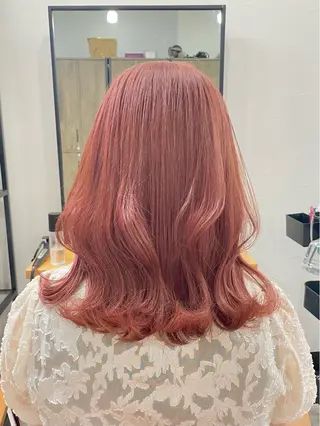 ミディアム カラー メンズモテパーマ💙 fuwaのヘアスタイル