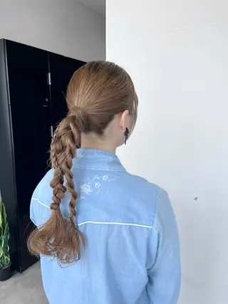 ロング 松井凜花𐙚𓍯 ヘアアレンジ/ツヤ髪のヘアスタイル