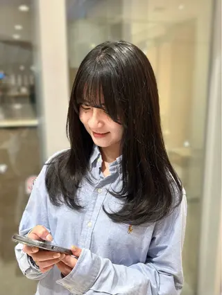 ロング ミディアムヘア🌙♡ リナのヘアスタイル