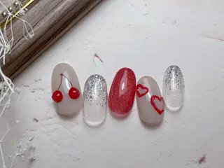 ネイル ネイルPetit Ribbonのネイルデザイン