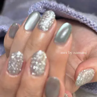 ミディアム mer natsumiのネイルデザイン