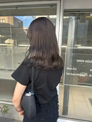 セミロング カラー 透明感カラー🫧 nanohaのヘアスタイル