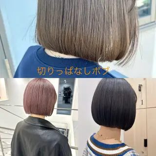 ミディアム ボブ/レイヤー 透明感／上尾/歩のヘアスタイル