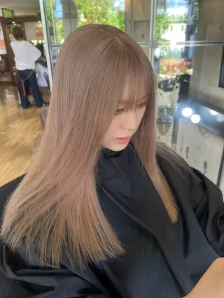 ロング カラー 只野 真衣のヘアスタイル