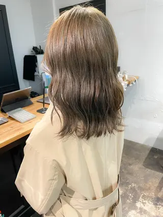 ミディアム カラー メンズパーマ メンズ特化ryoのヘアスタイル