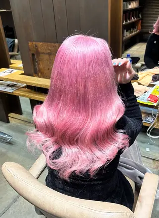 ロング カラー 朝斗/ブリーチなし ・Wカラー・エクステのヘアスタイル