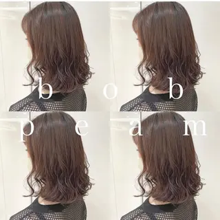 ミディアム パーマ コテ巻き風パーマ✨ 韓国ヘア🤎近下菜央のヘアスタイル