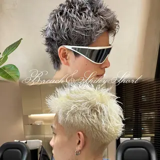 ショート カラー メンズ MEN’S SALON HAVANA所属・渋谷/ピンパーマ /フェード/千尋のヘアスタイル