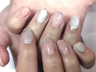 ミディアム AQUA nailのネイルデザイン