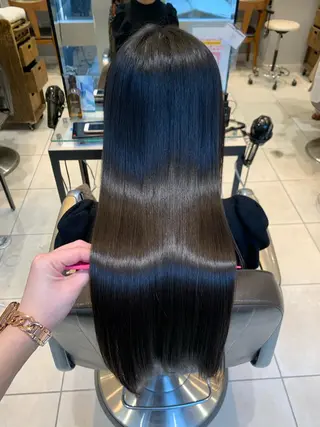 ミディアム カラー パーマ メンズ キッズ 酸熱トリートメント/ 髪質改善🌟玉井香奈のヘアスタイル