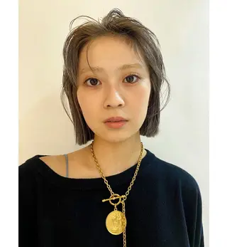 ショート カラー 名古屋栄/ブリーチ/ ボブ🧃木下桃嘉のヘアスタイル