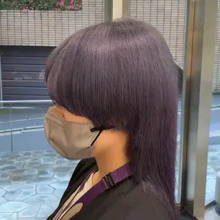 ミディアム カラー サロウィン(SALOWIN)原宿iori店所属・れい🫧 ハイトーン特化のヘアスタイル