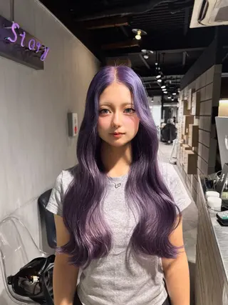 ロング MEI🎀垢抜けカラ ー🎀韓国styleのヘアスタイル