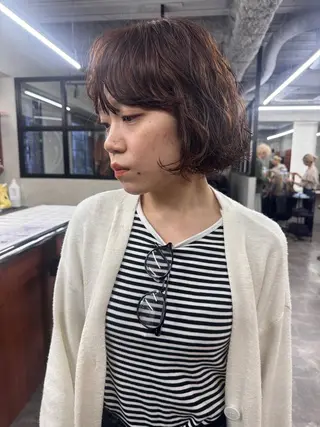ショート パーマ 鎌田健/パーマ ボブ/レイヤー/のヘアスタイル