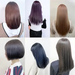 ミディアム カラー くすみミルクティー／ ブラウン🪡TOWAのヘアスタイル