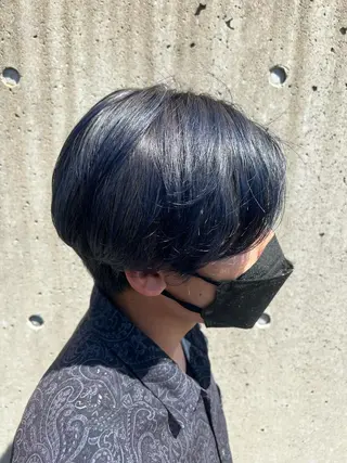 ショート カラー メンズ 宮本丈也/金沢美容室 /理美容/パーマのヘアスタイル