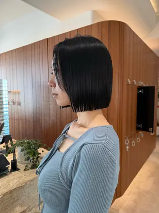 ミディアム パーマ 渋谷ボブ/レイヤー ボブ田中航平のヘアスタイル