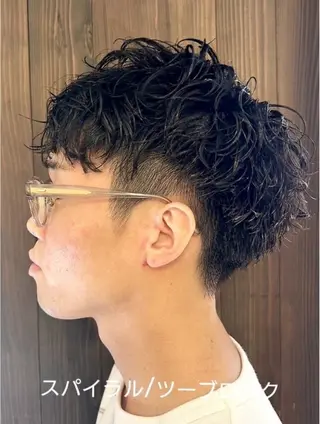 ショート パーマ メンズ 早稲田/メンズ専門 /フェード/葛西裕季のヘアスタイル