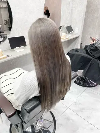 ロング 🦋ハイトーン🦋 石山 希理🦋のヘアスタイル