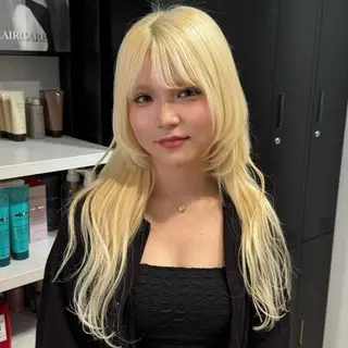 ロング カラー エクステ/ハイトーン /透明感/KENTAのヘアスタイル