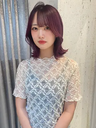 ミディアム カラー mai / linoah˚✧のヘアスタイル