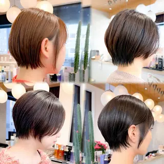 ショート カラー 髪質改善✨縮毛矯正 ショートボブ/ともきのヘアスタイル