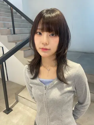 ミディアム ハイトーン/レイヤー /senaのヘアスタイル