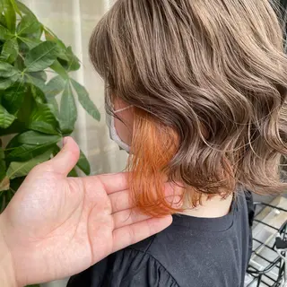 ミディアム カラー 大阪長居🌱野見山 卓也のヘアスタイル