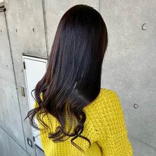 ロング カラー 遠藤姫花 𝒂𝒔𝒉草加𓂃のヘアスタイル
