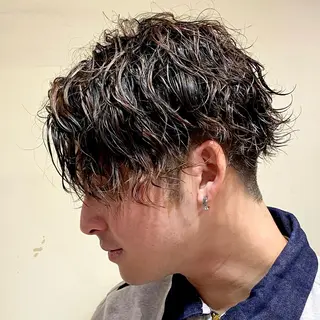 パーマ メンズ メンズブリーチカラー /パーマ ごーた立川のヘアスタイル