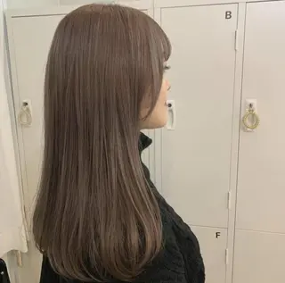カラー ミディアム パーマ CEINE PATHのヘアスタイル
