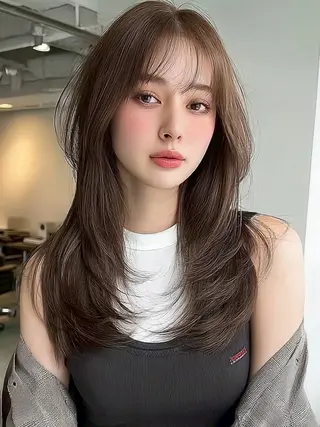 ロング レイヤー ／マッキーのヘアスタイル