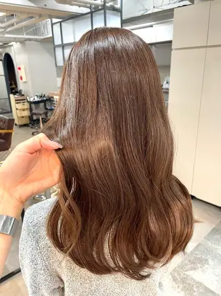 セミロング 髪質改善カラー🫧 横浜/liberteのヘアスタイル