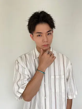 パーマ 似合わせ✨透明感🫧 佐藤優斗のヘアスタイル