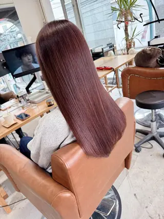 セミロング 髪質改善美髪特化 ルイス奈良のヘアスタイル