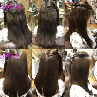 ロング パーマ ブリーチ縮毛矯正/ デサキ ショウヘイのヘアスタイル